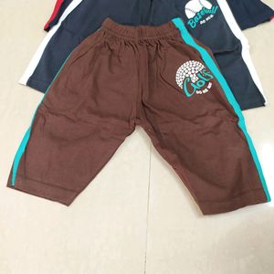 New unused Cotton 3/4 Pants For Kids four pieces