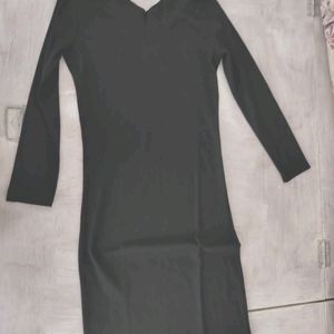 Black Color Bodycon Dress Size