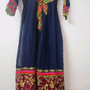 Blue Anarkali Gown