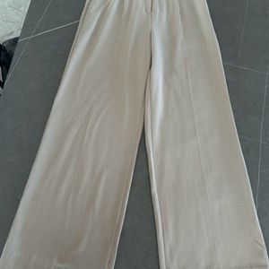 Light Beige Straight Legged Trouser