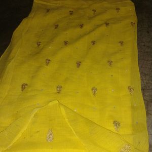 Yellow Saree With