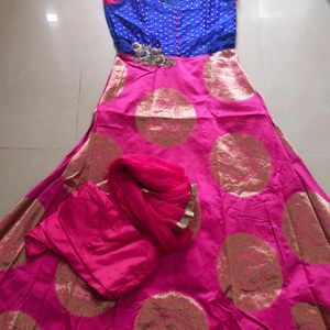 Designer Anarkali Suit Set With Dupatta