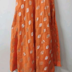 Orange Ethnic Gowns For Women