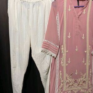 Pakistani Pink Kurta Set