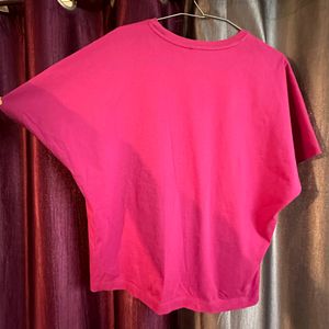 Price Drop: UNIQLO Hot Pink Cotton Tee