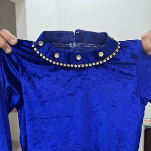 Velvet Indo Western Shirt/kurta