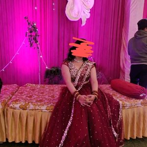 RED SEQUIN LEHENGA, BRIDAL, NEWLY MARRIED 🆕