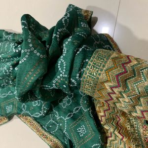 Original Vichitra Silk Saree With Table Print Sare