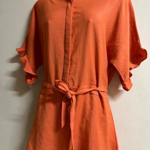 Korean Designer Orange One Piece❤️