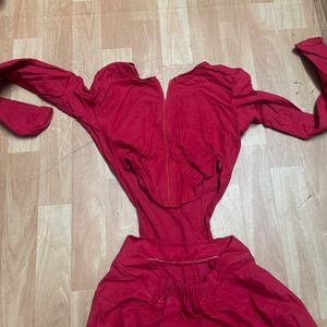 Red Jumpsuit, No Return Or Refund