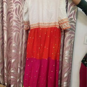 Multicolored Anarkali Kutta