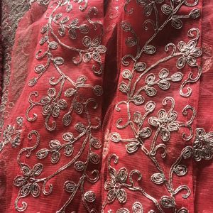 Full Embroidery Design Dupatta,