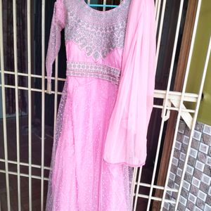 Light Pink Gown Wid Dupatta..