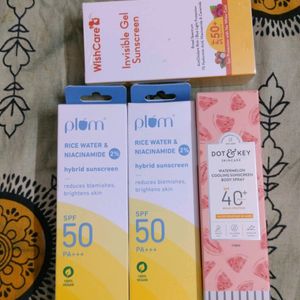 Combo Of 4 Sunscreens