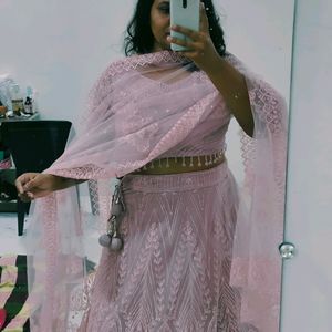 Pink Wastern Lehenga