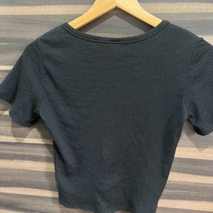 V Neck Crop Top