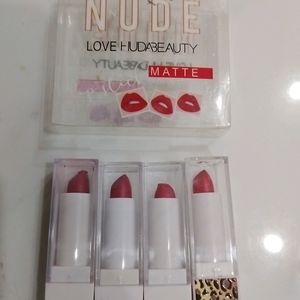 Nude Hudda Beauty Lipstick Set Of 4