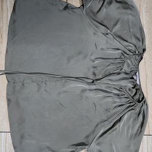 Shiny Olive Color H&M Top