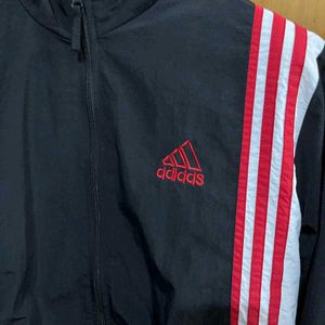 ADIDAS BLACK WINDCHEATER JACKET