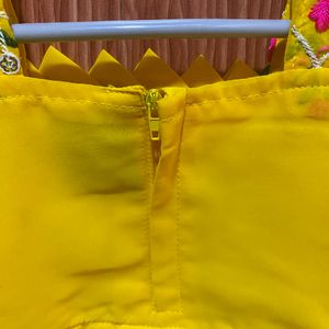 Beautiful Yellow Baby Girl Sharara Dress