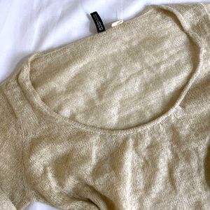 H&M Shinny Knitted Pullover Top