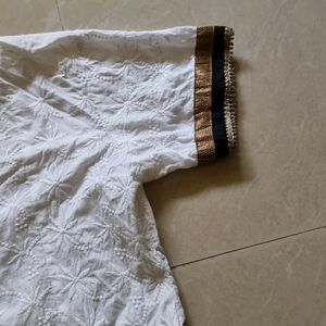 White Chikankari Kurta