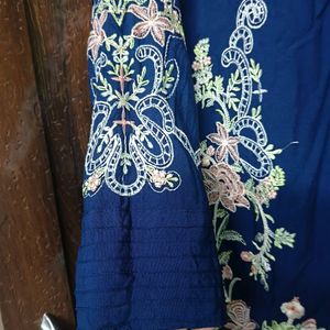 Rayon Embroidered Pakistani Dress