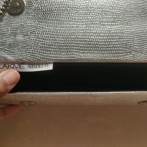 Silver Party Wear Clutch