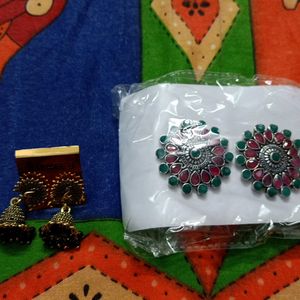 Zaveri Pearls And Varnee Earrings Brand New