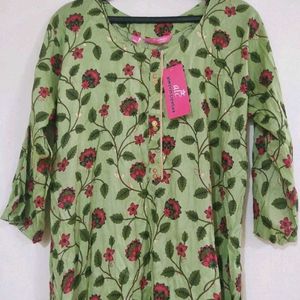 Floral Leafy Printed Kurti