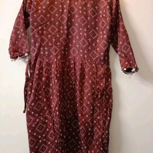 Red Short Kurta