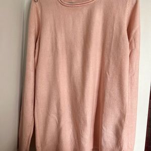 Peach color perfect office wear cute sweater