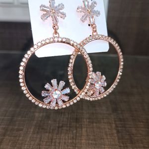 Rose Gold Elegant Hoop Earring