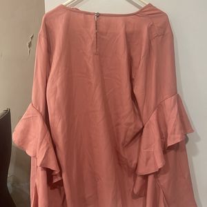 Bell Sleeves Peach Coloured Top