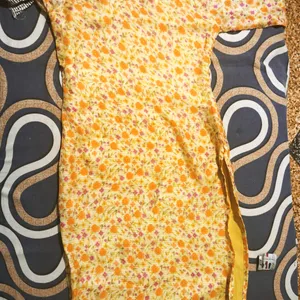 Beautiful Yellow Kurti For Daily Used