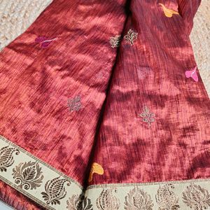 Multi Embroidery Saree