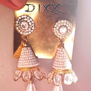 Silver Gold Colour Earrings