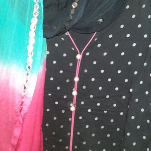 Black Print Kurti