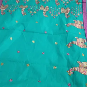 Sea Green Handloom  Saree