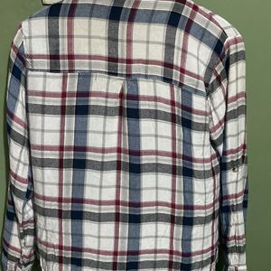 Pure Cotton Checked Shirt For Women