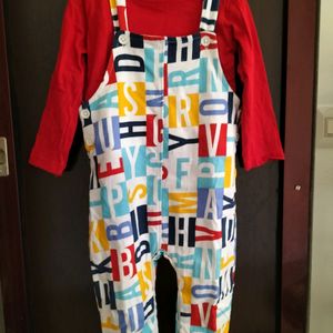 Babyhug CottonKnit Dungaree