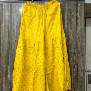 Yellow Sharara Dress Set