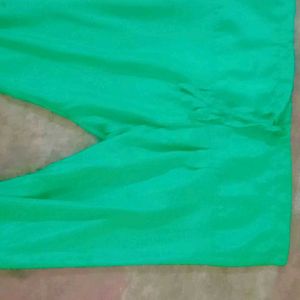 Green Nada Pants To Wear On Kurtis/ Ethnic Dress