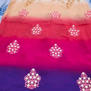 Super Combo Of 3 New Saree With Blouse Piece