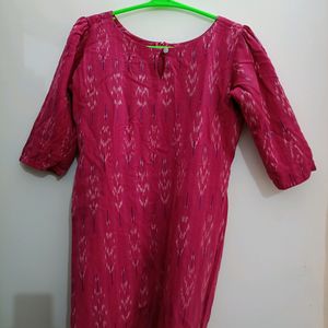 Ikkat Cotton Kurta