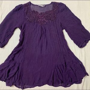 Together Sheer Purple Tunic