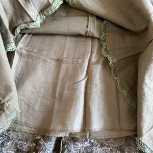 Linen Skirt - Olive Green