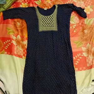 Nevy Blue  Kurti💙