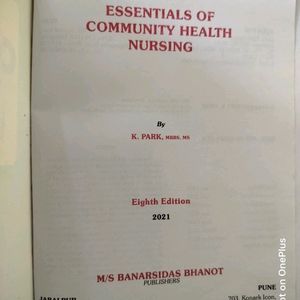 Community Health Nursing Textbook For Nurses