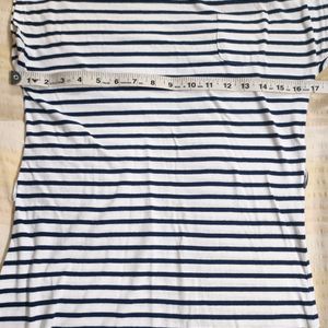 Combo Of White And A Stripes Dress For 11-12yr Gir